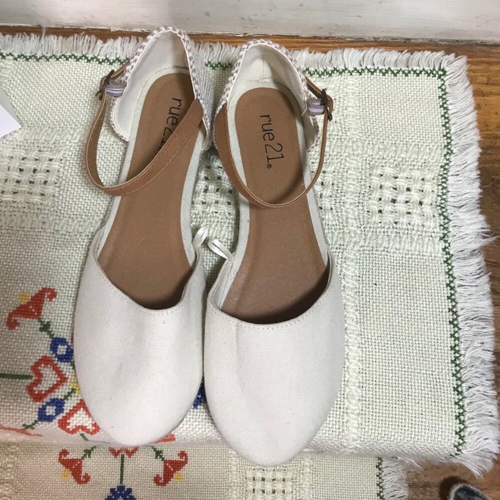 Rue21 Ankle Strap Reba Flats SZ 8 New